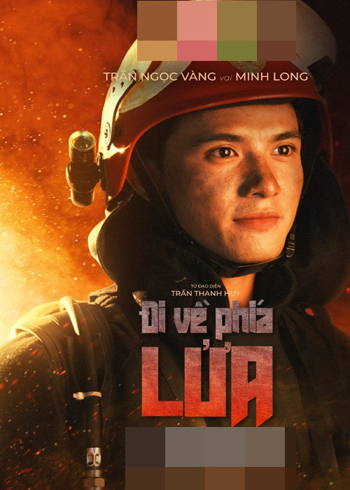 Khi đóng Người mặt trời, anh tự thực hiện các cảnh hành động như đấu võ, đua mô tô, chạy ba gác máy. Trong Đi về phía lửa, Ngọc Vàng trải nghiệm đời sống của người lính cứu hỏa suốt 1 tháng tại Đà Nẵng để nhập vai. Ảnh: FB Trần Ngọc Vàng.