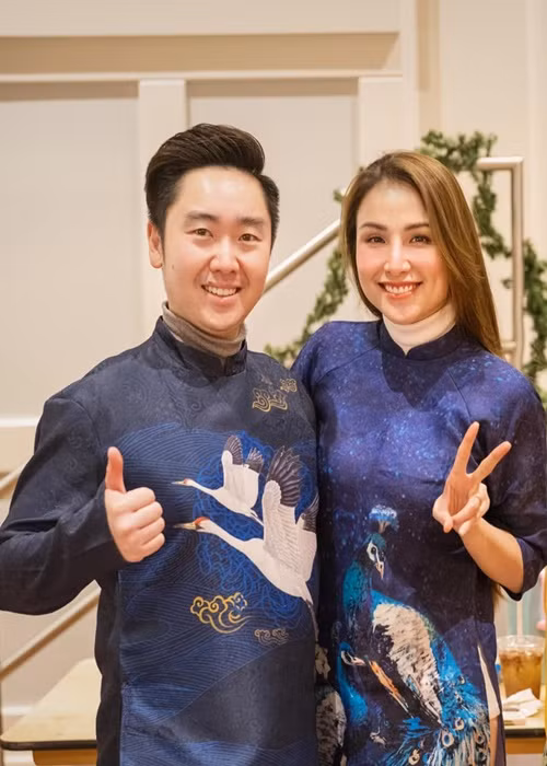 Chồng Hoa hậu Diễm Hương đam mê ẩm thực nên thường xuyên nấu nướng tại nhà. Không ít lần nàng hậu sinh năm 1990 khoe David nấu ăn cho gia đình.