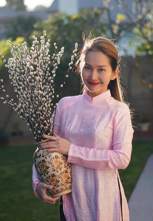 Hơn 10 năm qua, Kim Hiền đón Tết Nguyên đán ở Mỹ.