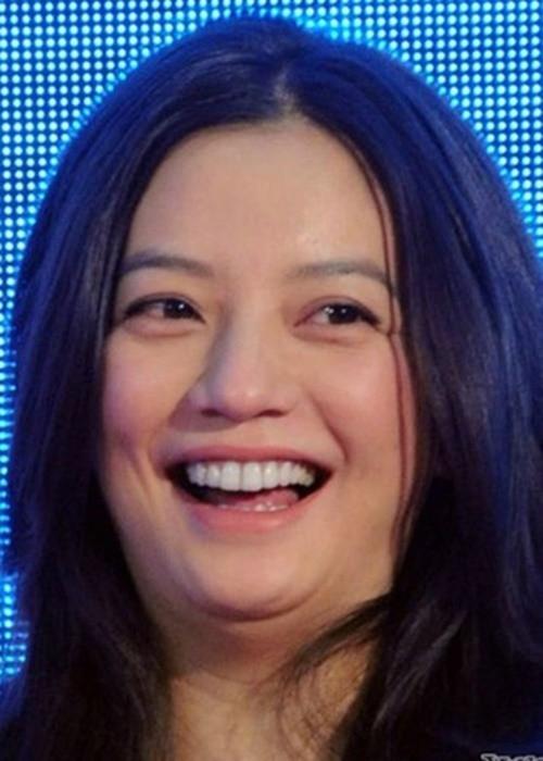 Sau khi sinh con, Triệu Vy xuống sắc. Gương mặt của nữ diễn viên trở nên tròn trịa, ngấn mỡ, còn vóc dáng của cô phát tướng. Ảnh: Sina.