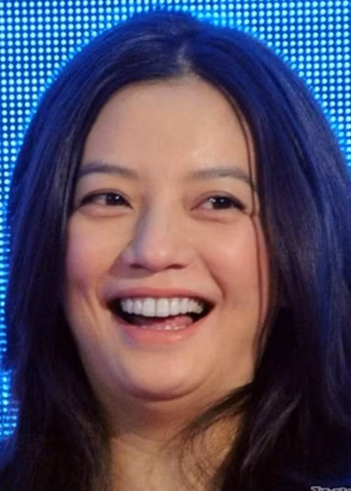 Sau khi sinh con, Triệu Vy xuống sắc. Gương mặt của nữ diễn viên trở nên tròn trịa, ngấn mỡ, còn vóc dáng của cô phát tướng. Ảnh: Sina.