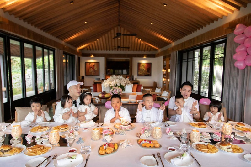 Các con của Đỗ Mạnh Cường luôn được tổ chức sinh nhật khá hoành tráng.