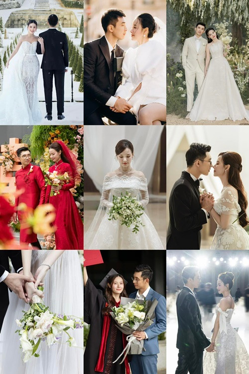 Vợ chồng Midu đầu tư mạnh cho bộ ảnh cưới ở Pháp, tiệc cầu hôn ở Đà Lạt, đám cưới ở TP HCM.