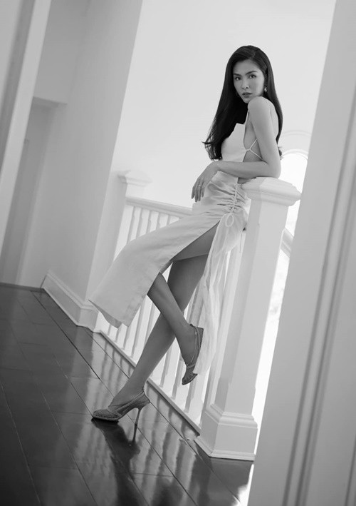 Nàng dâu chốn hào môn thi thoảng mới ăn mặc gợi cảm. Ảnh: Instagram Tăng Thanh Hà.