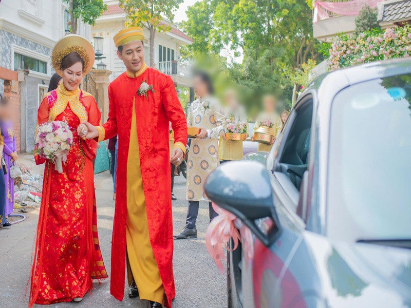 Lễ hằng thuận của Quý Bình và Ngọc Tiền diễn ra ngày 10/12/2020. Ảnh: FB Ngọc Tiền.