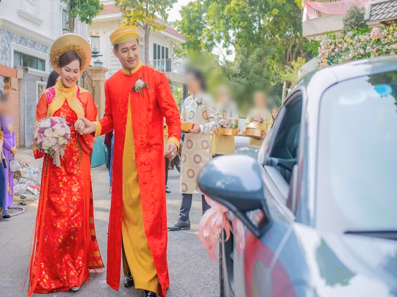 Lễ hằng thuận của Quý Bình và Ngọc Tiền diễn ra ngày 10/12/2020. Ảnh: FB Ngọc Tiền.