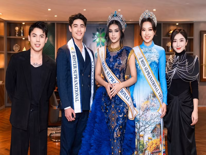 Sau khi nhận sash thi quốc tế, Võ Cao Kỳ Duyên chia sẻ trên trang cá nhân: "Đến với Miss Supranational 2025 lần này là cơ hội và cũng là áp lực cho Duyên phải cố gắng chăm chỉ tập luyện nghiêm túc để làm sao mang lại thành tích cao nhất và vinh quang cho Việt Nam tại một trong những đấu trường lớn nhất thế giới". Ảnh: FB Võ Cao Kỳ Duyên.