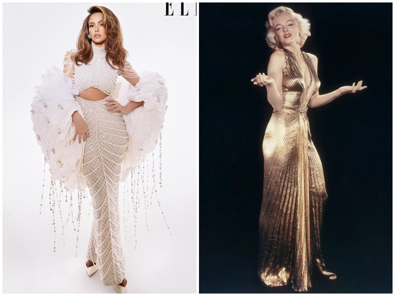 Barnaby Dixon - nhà nhân loại học người New Zealand từng tiết lộ, chỉ số lý tưởng của một người phụ nữ gợi cảm là 0,7 (lấy số đo vòng eo chia cho số đo vòng hông). Jessica Alba là mỹ nhân sở hữu tỷ lệ này, "vượt mặt" Marilyn Monroe với chỉ số 0,69. Ảnh: FB Jessica Alba, People.