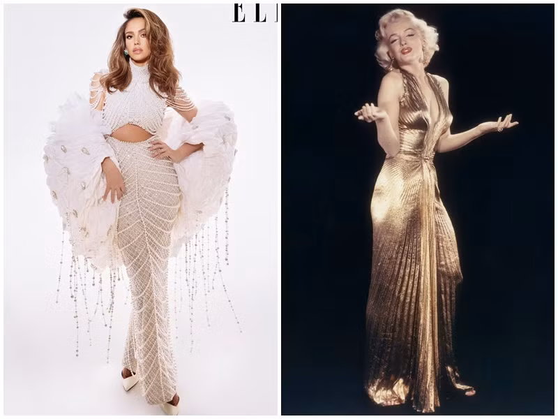 Barnaby Dixon - nhà nhân loại học người New Zealand từng tiết lộ, chỉ số lý tưởng của một người phụ nữ gợi cảm là 0,7 (lấy số đo vòng eo chia cho số đo vòng hông). Jessica Alba là mỹ nhân sở hữu tỷ lệ này, "vượt mặt" Marilyn Monroe với chỉ số 0,69. Ảnh: FB Jessica Alba, People.