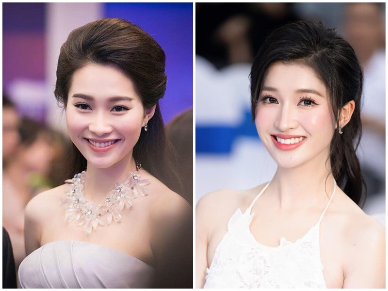 Phương Nhi và Thu Thảo "đốn tim" người đối diện bởi nụ cười tỏa nắng. Ảnh: FB Phương Nhi, Thu Thảo.