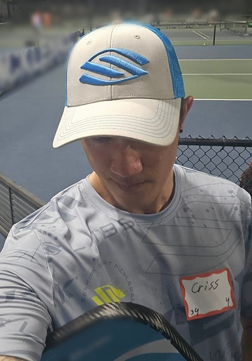 Năm 2024, Criss Lai bắt đầu yêu thích môn pickleball. Ảnh: FB Criss Lai.