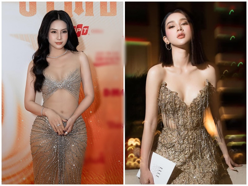 Thiên An và Quỳnh Lương trẻ trung, gợi cảm không kém cạnh nhau. Ảnh: FB Thiên An, Quỳnh Lương.