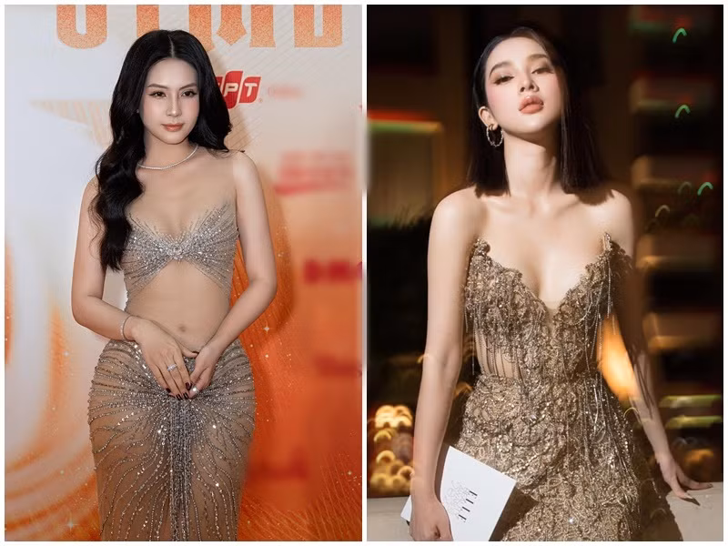 Thiên An và Quỳnh Lương trẻ trung, gợi cảm không kém cạnh nhau. Ảnh: FB Thiên An, Quỳnh Lương.