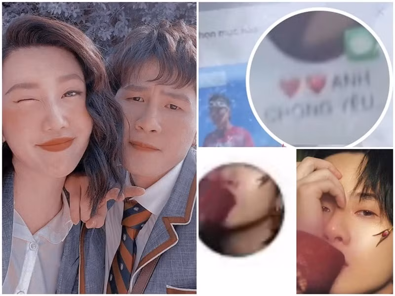 Tháng 11/2023, nam ca sĩ Jack và diễn viên Thúy Ngân vướng tin đồn hẹn hò. Cụ thể, trong clip hậu trường của một chương trình, khi thực hiện thử thách chụp ảnh, Thúy Ngân để lộ ảnh và tên của một trong những liên lạc gần nhất là "Anh chồng yêu". Cư dân mạng nhanh chóng soi ra ảnh đại diện của tài khoản "Anh chồng yêu" giống bức ảnh của Jack. Ảnh: Phụ Nữ Mới.