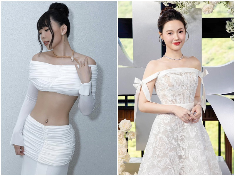 Midu và Tóc Tiên cuốn hút hơn sau khi lấy chồng. Ảnh: FB Midu, Tóc Tiên.