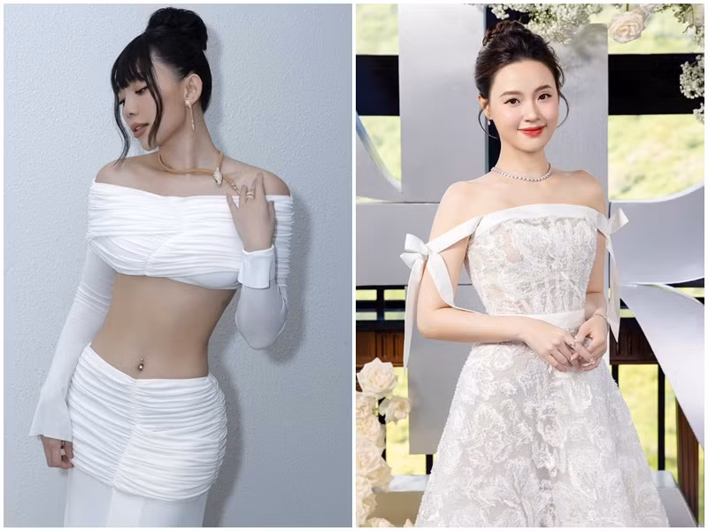 Midu và Tóc Tiên cuốn hút hơn sau khi lấy chồng. Ảnh: FB Midu, Tóc Tiên.