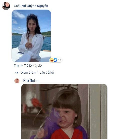 Một người bạn đăng ảnh "dìm hàng" Khả Ngân