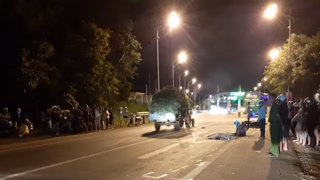 Xe khach Mai Linh tong chet nguoi tai BOT o Dak Lak