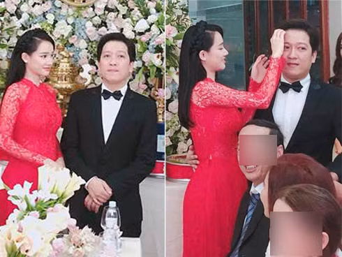 Tuy không có bất cứ phát ngôn nào về tin đồn mang thai trước đó nhưng trong ngày trọng đại dù đã che chắn khá kỹ nhưng có thể thấy vòng bụng của nữ diễn viên "Tuổi thanh xuân" nhô lên khá rõ. Đặc biệt, khi cô diện áo dài đỏ và ở những tấm ảnh chụp góc nghiêng, vòng 2 của Nhã Phương không khác nào bà bầu mang thai ở tháng thứ 4.