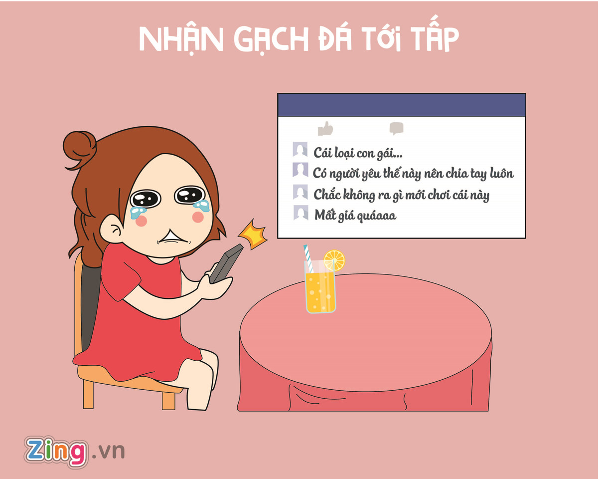 Những ngày sau khi tham gia Dare Pong, trang cá nhân ngập tràn bình luận chỉ trích, tục tĩu, thậm chí là lăng mạ. Có thể nói, chưa bao giờ "xây biệt thự" lại dễ dàng đến vậy, khi mỗi ngày người chơi thu về quá nhiều "gạch đá".