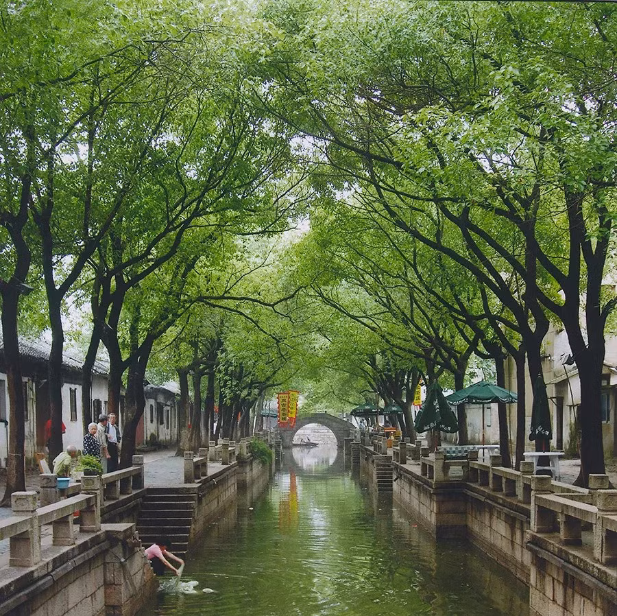 Đồng Lý (Giang Tô): Được mệnh danh là “Venice của phương Đông”, Đồng Lý có hệ thống kênh đào ấn tượng và vườn cổ Tô Châu Viên Lâm nổi tiếng. Thực chất, cổ trấn này được xây dựng trên 15 hòn đảo nhỏ và nối với nhau bằng hơn 50 cây cầu được xây dựng qua nhiều thời kỳ lịch sử. Ảnh: Access China Travel.