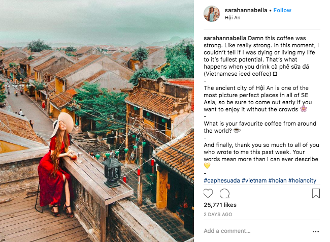 Mới đây, cô nàng đã khiến fan thích thú khi check-in Hội An và Trà Vinh. Hot girl xinh đẹp năm nay 24 tuổi, có cha là người Việt, mẹ là người Úc. Hiện tại, cô đang sinh sống và làm việc tại Đức.