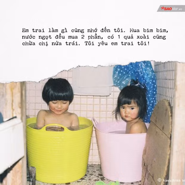 Có đứa em thơm thảo thế này thì quả là tuyệt vời ông mặt trời.