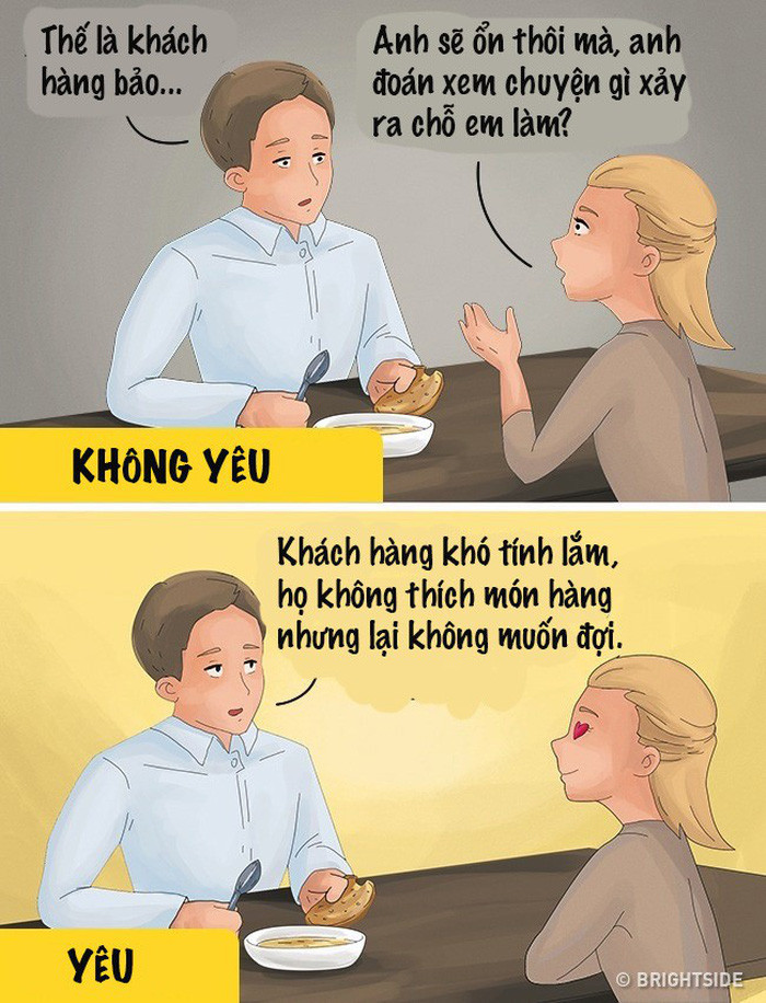 Người ấy chú ý lắng nghe những gì thực sự quan trọng với bạn