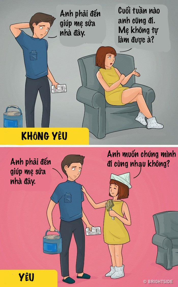  Tình yêu đích thực là người ấy tôn trọng cha mẹ bạn và coi họ cũng như cha mẹ mình.