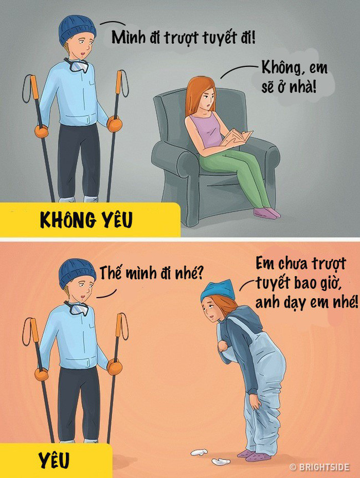 Người ấy quan tâm đến sở thích của bạn để hiểu bạn hơn