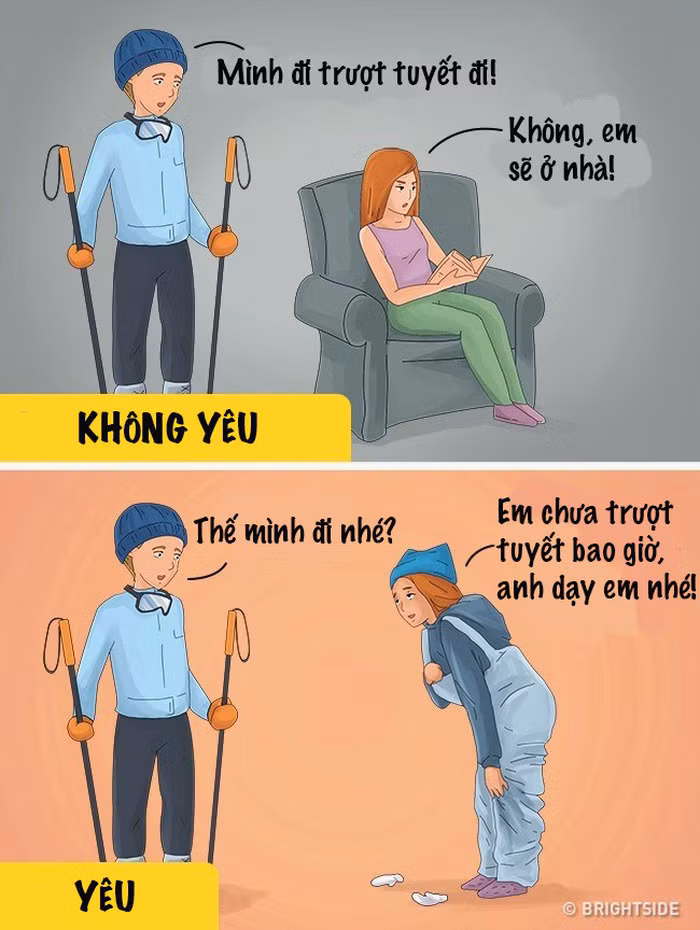 Người ấy quan tâm đến sở thích của bạn để hiểu bạn hơn