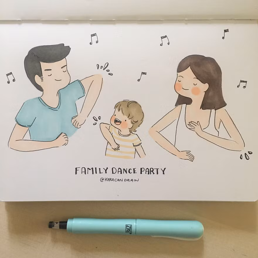 Gia đình dường như rộn ràng hơn khi có sự xuất hiện của con.