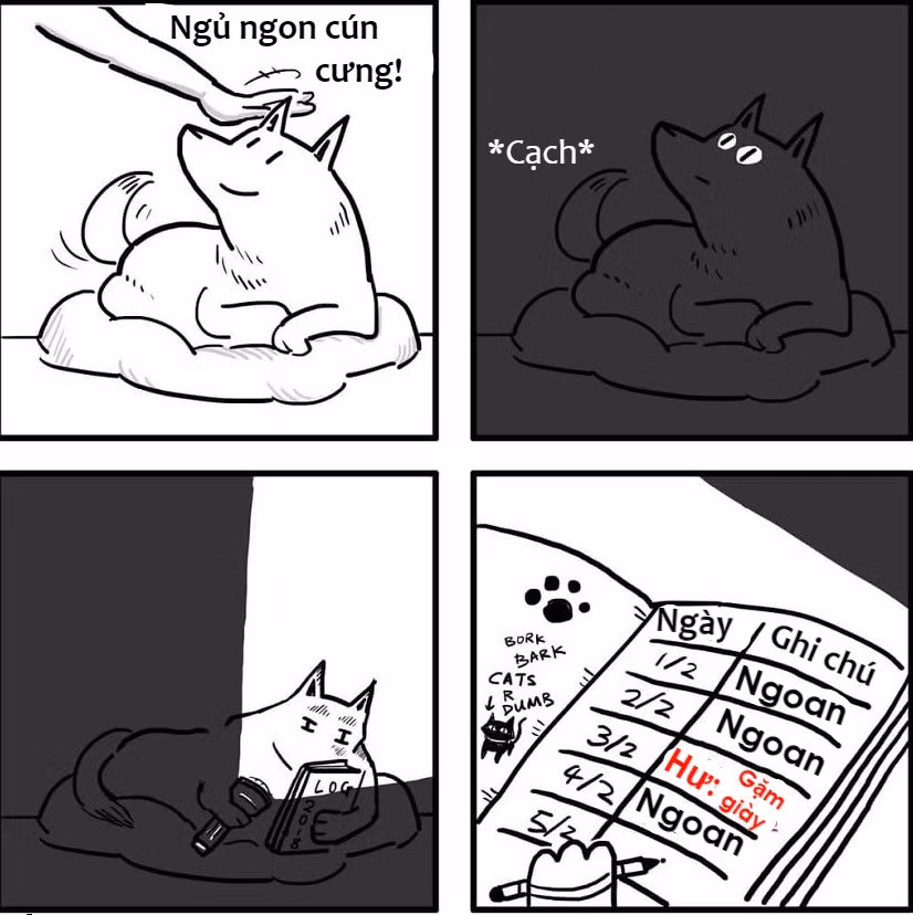 Những chú cún sẽ thường buồn nếu bị la mắng. Chúng luôn tìm cách tỏ ra ngoan ngoãn để được chủ nhân yêu thương.