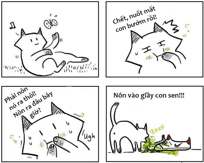 Kể cả lúc chúng nôn hết lên giày hay cào nát chiếc ghế sofa, chủ nhân cũng chỉ có thể ngậm ngùi.