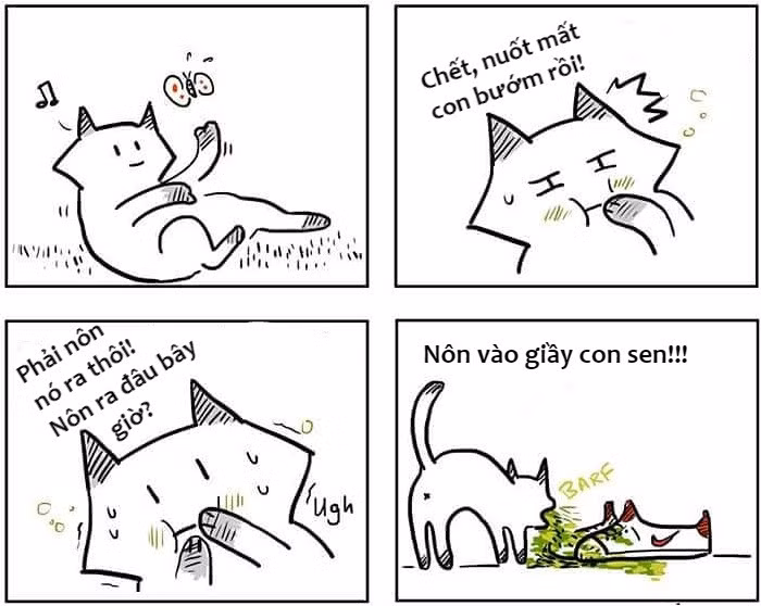 Kể cả lúc chúng nôn hết lên giày hay cào nát chiếc ghế sofa, chủ nhân cũng chỉ có thể ngậm ngùi.