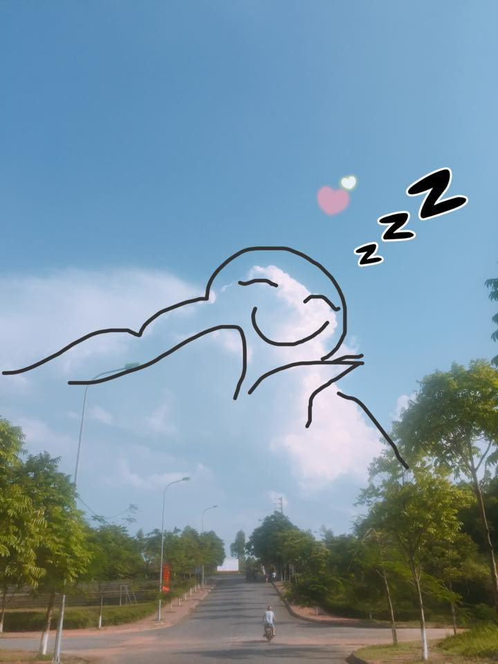 Dù bạn có thể không được khéo tay cho lắm, nhưng chỉ cần thích bạn cũng sẽ có một bức hình vẽ đám mây siêu đáng yêu của riêng mình.