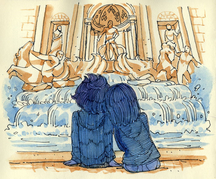 Hay chỉ cần lặng im ngồi cạnh nhau thôi cũng đủ bình yên.