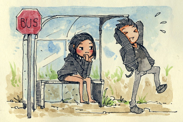 Khác với đôi bình thường, vẫn hẹn hò nhau mỗi tối, đưa nhau đi dạo những cuối tuần, cặp yêu xa tranh thủ ngày được gặp nhau để cùng đi tới những nơi họ từng muốn đến.