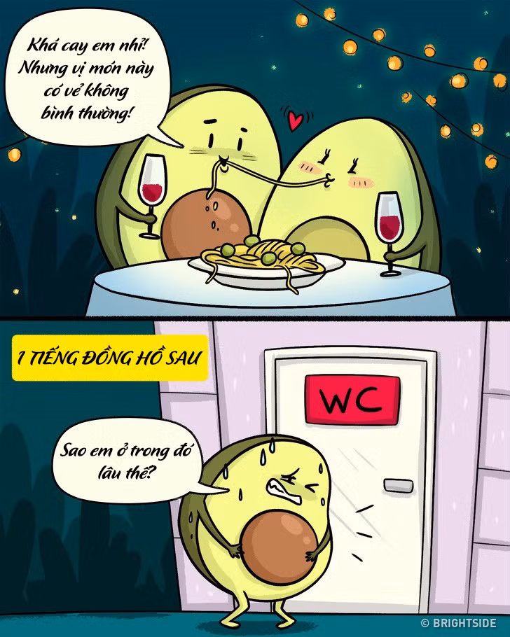 Thưởng thức món ăn địa phương với các đôi quả thực giống trò chơi may rủi. Và khi hậu quả đến, các chàng sẽ phải lùi về sau nhường chỗ cho bạn gái vô điều kiện.