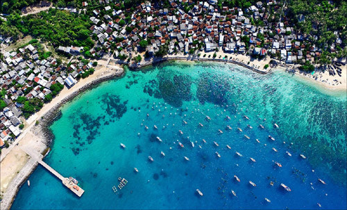 Khách du lịch thường nói với nhau rằng:“Về thăm Quy Nhơn nhất định phải ghé qua Cù Lao Xanh, không thì phí cả chuyến đi”. Vậy đâu là nguyên nhân khiến Cù Lao Xanh “quyến rũ” như vậy? Ảnh: dulichculaoxanh