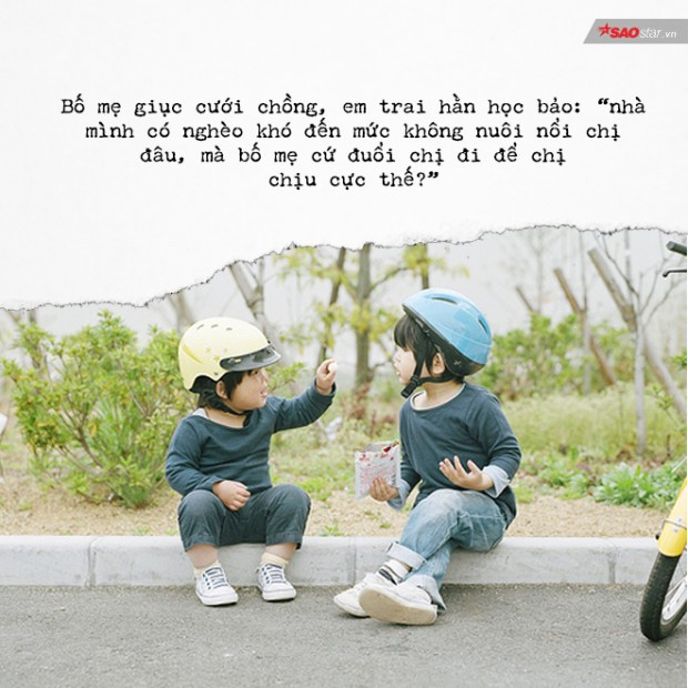 Chị ở thế cả đời em nuôi.