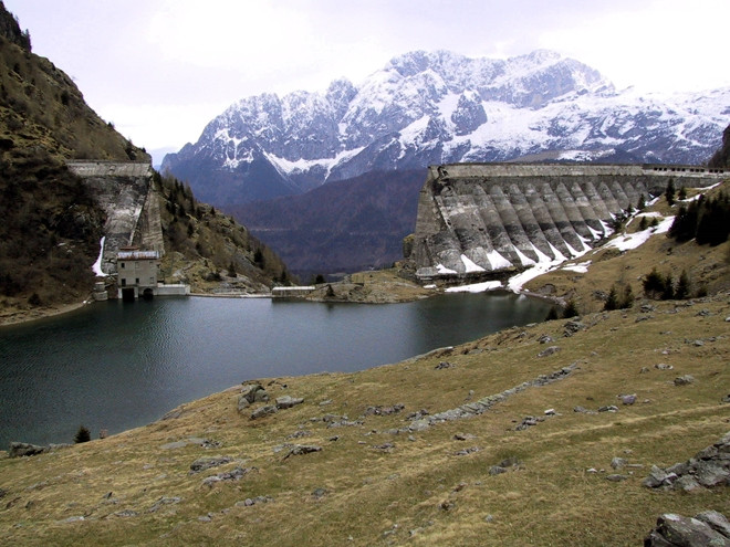 Đập Gleno ngày nay. Ảnh Internet/Wiki