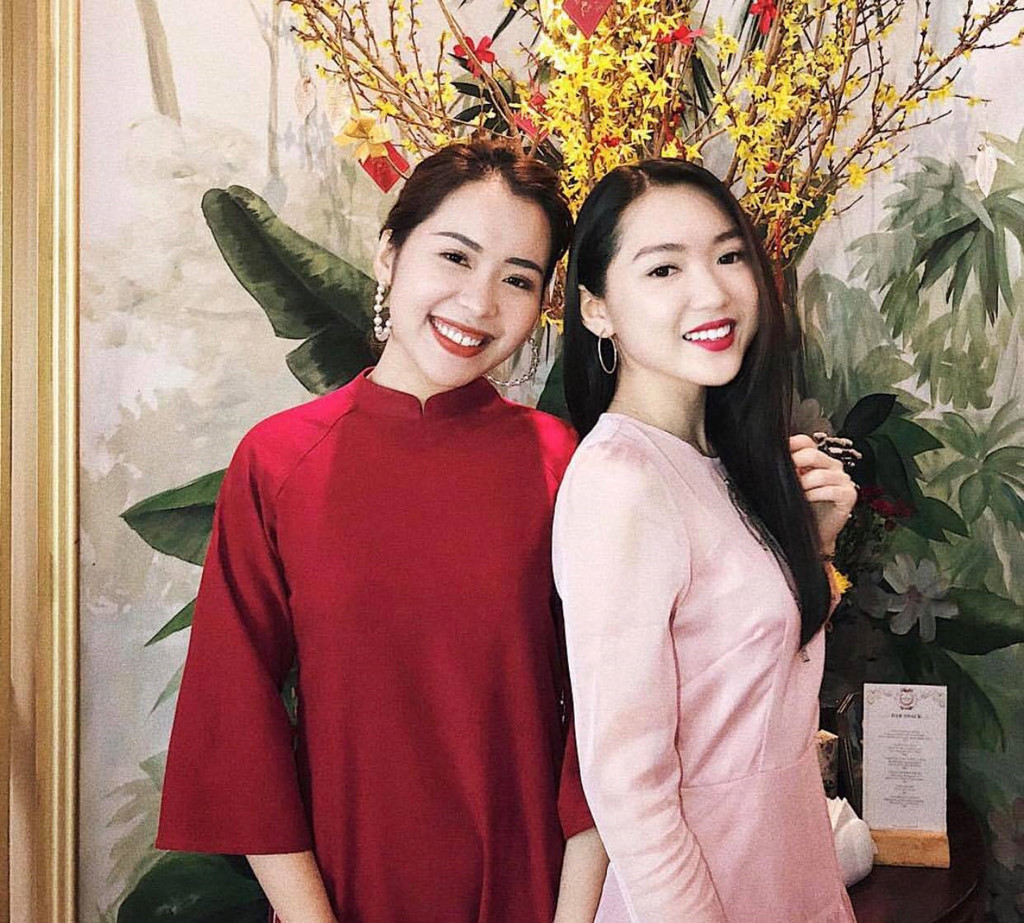 Beauty blogger đình đám Chloe Nguyễn và An Phương. Chloe Nguyễn . Ảnh: FBNV.