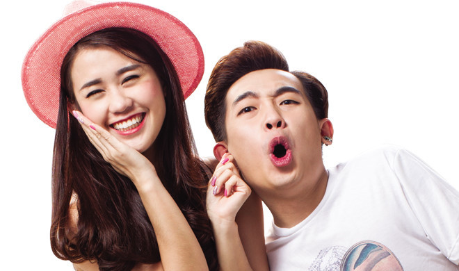 Cặp hot teen Sài thành từng có sự kết hợp rất ăn ý trong các clip Thích Ăn Phở. Ảnh: FBNV.