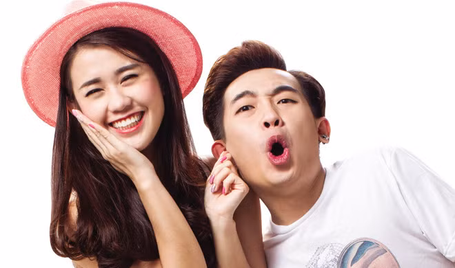 Cặp hot teen Sài thành từng có sự kết hợp rất ăn ý trong các clip Thích Ăn Phở. Ảnh: FBNV.