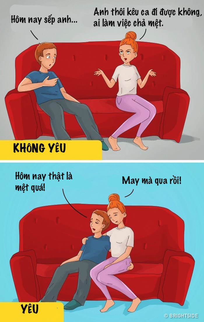 Người ấy luôn biết cách lắng nghe bạn và kiềm chế bản thân, kể cả khi đó là những lời phàn nàn