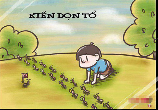 Chẳng hiểu lúc đấy ước mơ của mình là gì, mà cả ngày có thể ngắm nhìn đàn kiến đi đi lại lại, từng đoàn từng lớp, thậm chí còn quên cả ăn uống.