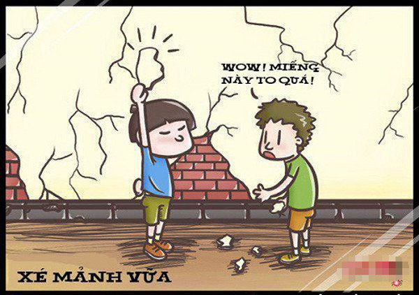 Có những trưa nắng, trốn bố chúng bạn rủ nhau bóc hết mảng vữa tường nhà hàng xóm.