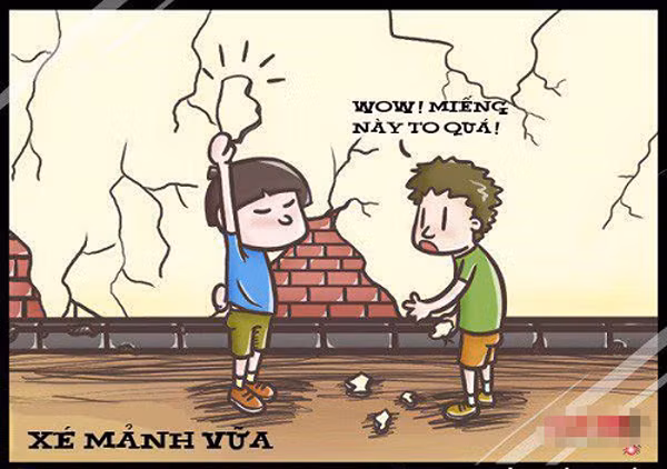 Có những trưa nắng, trốn bố chúng bạn rủ nhau bóc hết mảng vữa tường nhà hàng xóm.