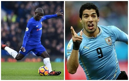 Sẽ không có nhiều không gian cho Suarez khi anh bị Kante theo kèm (Ảnh: Getty).